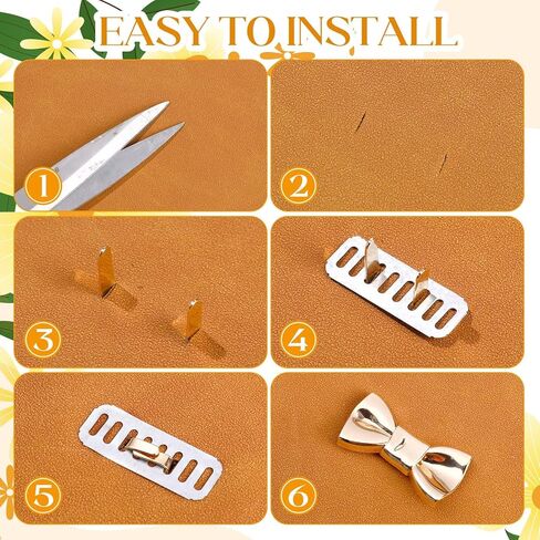 10 Pieces Metal Labels Tags with Shim, 5 Colors Bowknot Alloy Labels Signs, DIY Handmade Bag Purse Making Hardware, Clothes Shoes Sewing Items Accessories (Gold, Silver, Rose Gold, Bronze, Black) in Kuwait