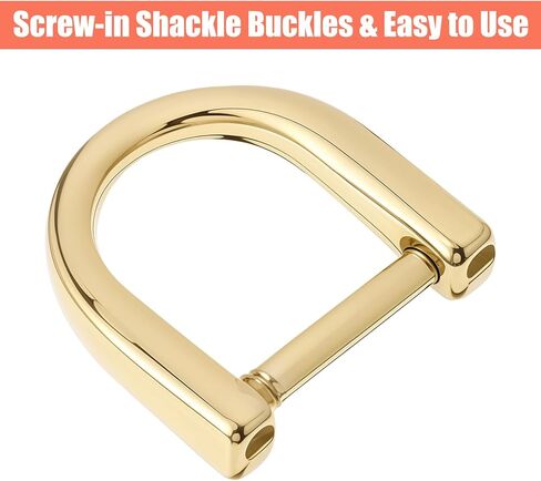 Gold D Key Ring, 6Pcs D Ring Spring Key Hooks, D-Rings for Purse Keys Holder Zip Puller Paracord Bracelet(0.4 Inch Inside Bar) in Saudi Arabia