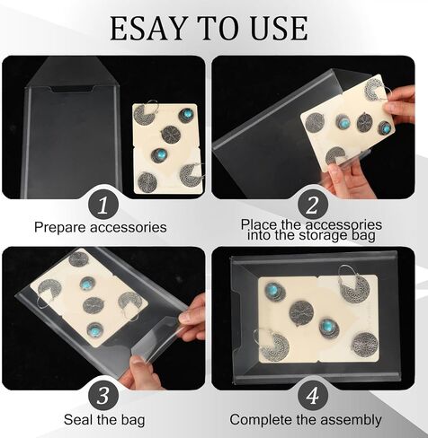 Tinlade 100 Pcs Stamp and Die Storage Pockets Clear Stamp Holder 5-5/8" x 7-3/8" Die Cut Storage Sleeves Organizer in Saudi Arabia