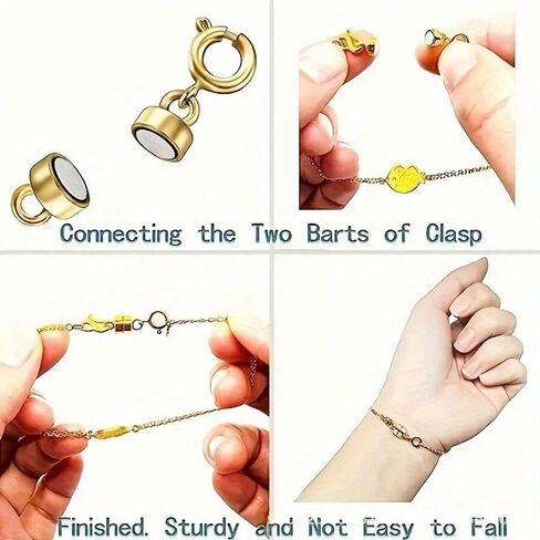 Necklace Clasp with Lobster Clasp 18K Gold and Silver Jewelry Clasps for Necklaces Extender Bracelet Clasps and Closures in Saudi Arabia