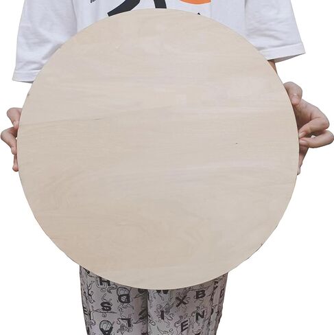 4 Pack Plywood Round Board for Crafts-18 x 18 Inch Circle Sheets with Smooth Surfaces-Unfinished Wood Boards for DIY Project Laser Cutting, Wood Burning, Architectural Models, Staining in Saudi Arabia