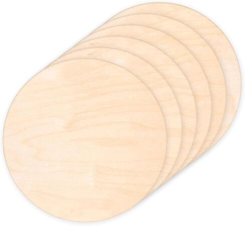 4 Pack Plywood Round Board for Crafts-18 x 18 Inch Circle Sheets with Smooth Surfaces-Unfinished Wood Boards for DIY Project Laser Cutting, Wood Burning, Architectural Models, Staining in Saudi Arabia