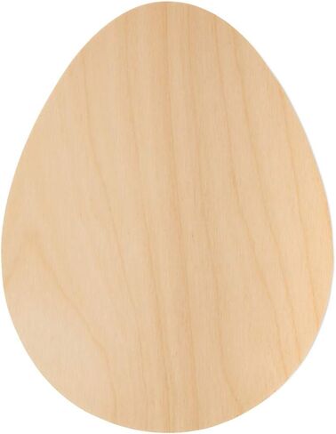 Wooden Easter Eggs Cutouts 7 x 5.5 x 1/8 Inch, Pack of 5 Unfinished Wooden Egg Shape Cutouts, Birch Wood, Easter DIY Project, by Woodpeckers in Saudi Arabia