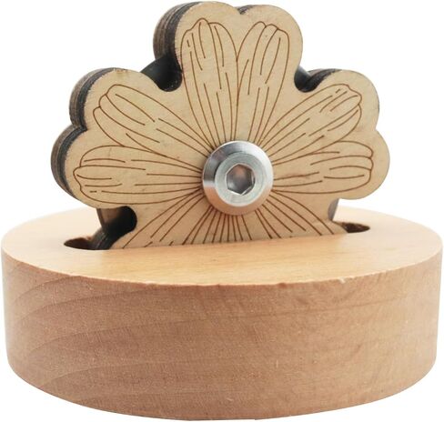 LQ Industrial 60x75mm Domestic Circuit Breaker Solid Wood Carved Floral Design Tabletop Cutting Tool Daisy Style Sewing Notions Supplies Suitable for Quilting and DIY Craft Projects in Saudi Arabia