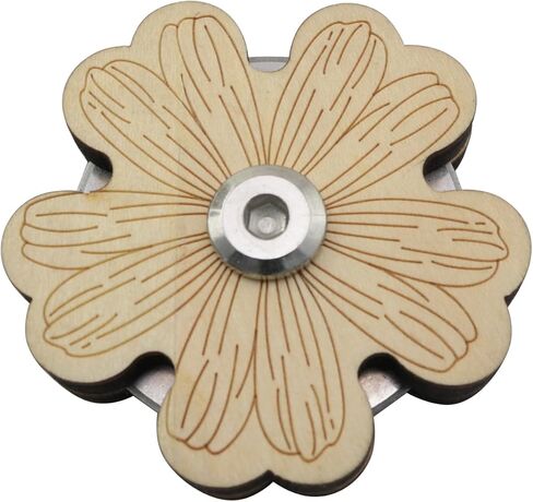 LQ Industrial 60x75mm Domestic Circuit Breaker Solid Wood Carved Floral Design Tabletop Cutting Tool Daisy Style Sewing Notions Supplies Suitable for Quilting and DIY Craft Projects in Saudi Arabia
