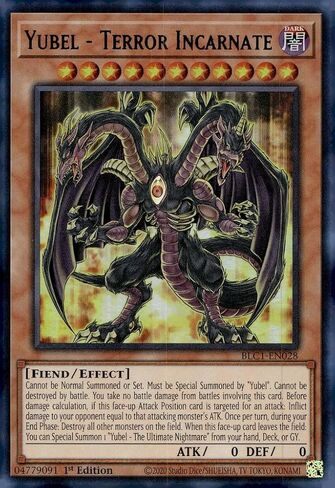 يو غي أوه! Yubel - Terror Incarnate (فضي) - BLC1-EN028 - نادر جدًا - الإصدار الأول in Kuwait