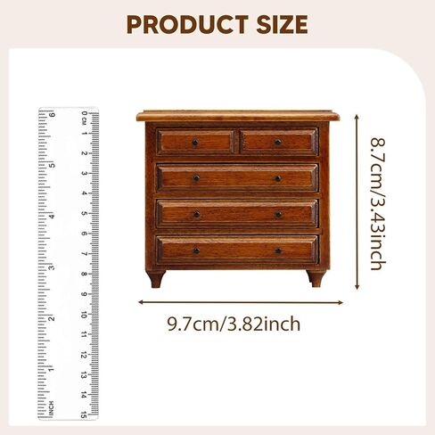 1/12 Dollhouse Cabinet Dollhouse Accessories,Wood,Showcase,Miniature Display Cabinet,for Bathroom Living Room Bedroom Hallway in Saudi Arabia