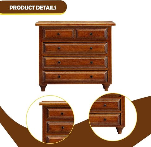 1/12 Dollhouse Cabinet Dollhouse Accessories,Wood,Showcase,Miniature Display Cabinet,for Bathroom Living Room Bedroom Hallway in Saudi Arabia