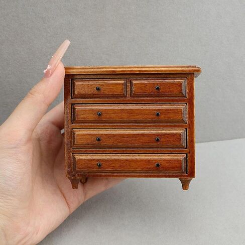 1/12 Dollhouse Cabinet Dollhouse Accessories,Wood,Showcase,Miniature Display Cabinet,for Bathroom Living Room Bedroom Hallway in Saudi Arabia