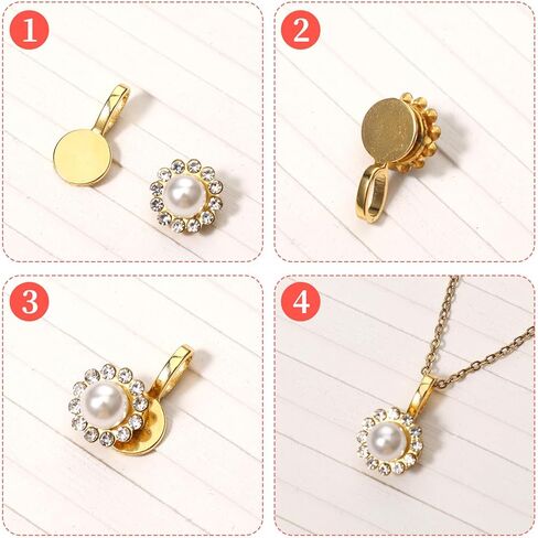 100 Pcs Bails for Jewelry Making Gold & Silver on Flat Pad Bails Round Pendants Charms Connector Hanger Glue On Pendant Bail for Pendants DIY Craft Jewelry Making Accessories (50 Gold+50 Silver) in Saudi Arabia