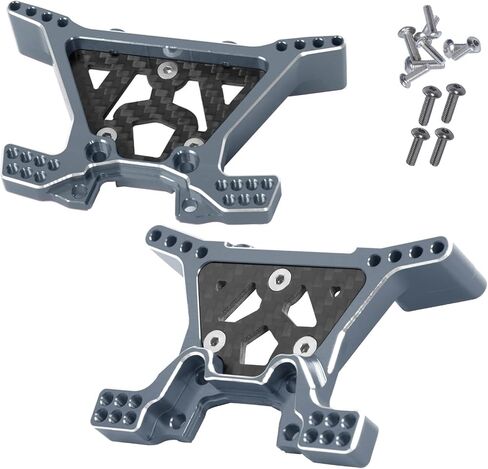 جزء من الصدمات الأمامية لبرج الصدمات الخلفي من الألومنيوم لـ 1/10 Slash 4X4 VXL/Stampede 4WD VXL، RC أمامي وخلفي للصدمات برج الصدمات، أحمر in Saudi Arabia