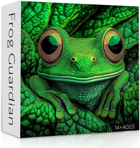Frog Puzzles for Adults 1000 Pieces, Nature Wild Animal Jigsaw Puzzles, Challenging Forest Puzzle as Wall Decor in Saudi Arabia