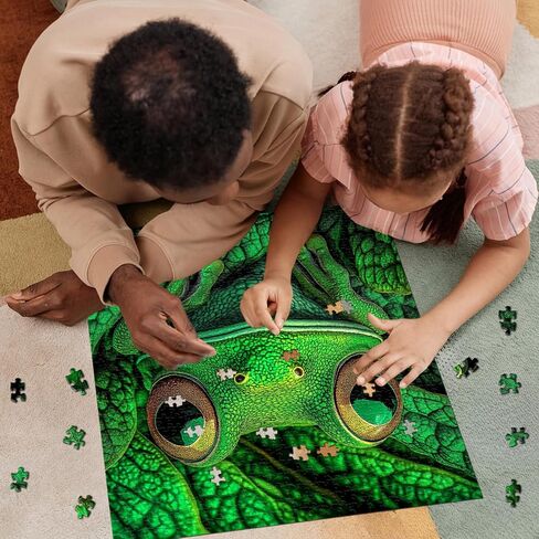 Frog Puzzles for Adults 1000 Pieces, Nature Wild Animal Jigsaw Puzzles, Challenging Forest Puzzle as Wall Decor in Saudi Arabia