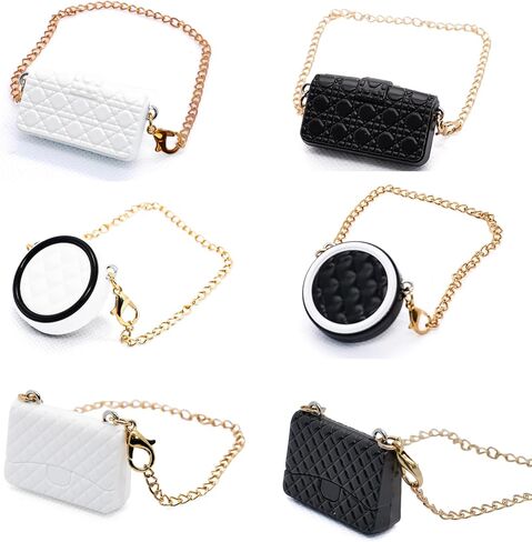 Bag Compatible with Labubu 17cm Dolls - Premium Handmade Doll Bag - Luxury Chic Style Set High-End Fashion Accessories (No Doll, Only a Bag) - White in Saudi Arabia