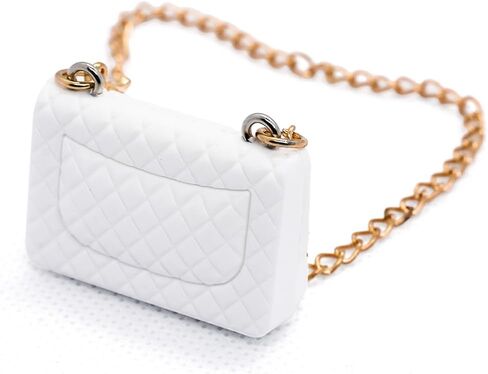 Bag Compatible with Labubu 17cm Dolls - Premium Handmade Doll Bag - Luxury Chic Style Set High-End Fashion Accessories (No Doll, Only a Bag) - White in Saudi Arabia