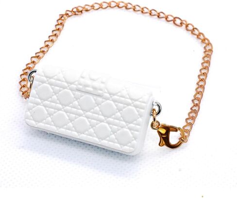 Bag Compatible with Labubu 17cm Dolls - Premium Handmade Doll Bag - Luxury Chic Style Set High-End Fashion Accessories (No Doll, Only a Bag) - White in Saudi Arabia