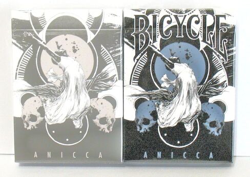 USPCC Lot 2 Anicca & Bicycle Anicca Metallic Blue Playing Cards in Saudi Arabia