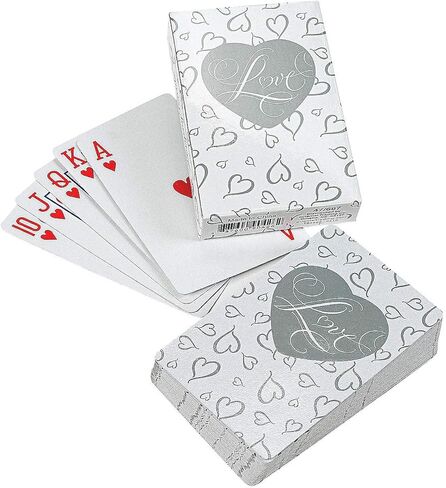 Fun Express - Love Playing Cards for Wedding - Toys - Games - Card Games - Wedding - 12 Decks in Saudi Arabia