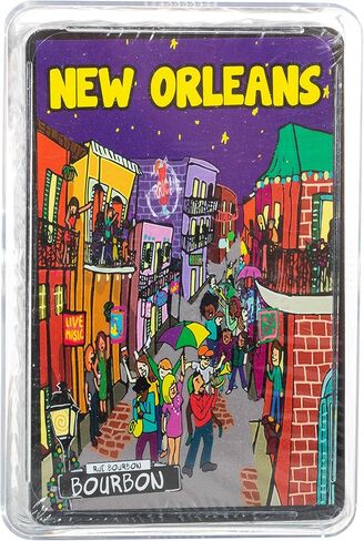 Artisan Owl New Orleans Bourbon Street French Quarter Night Life Playing Cards in Saudi Arabia