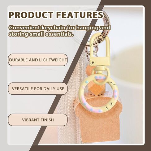 12 Color Lobster Claw Clasp, Colorful Metal Keychain, Snap Lobster Claw Clasp with Spring for Bag Door Key Chains DIY Craft Jewelry Making in Kuwait