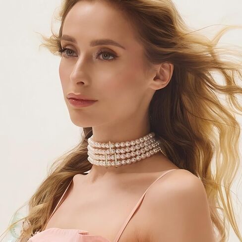 8PCS Necklace Shortener Clasp, 4 Styles Pearl Beaded Necklace Adjuster to Shorten with Cubic Zirconia Chain Shortener Clasp with Secure Lock for 5-6mm Beads Necklaces Bracelet Jewelry in Saudi Arabia