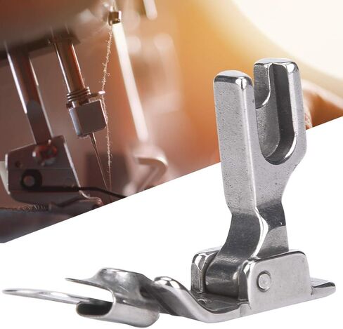 Steel Presser Foot, Industrial Foldable Sewing Machine Presser Foot with 6mm Edge Width for Computer Flat Sewing Machine in Saudi Arabia