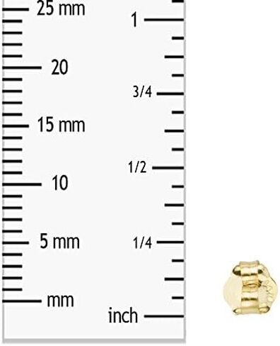 14k Yellow Gold Replacement Earring Backs (1 Pair) in Saudi Arabia