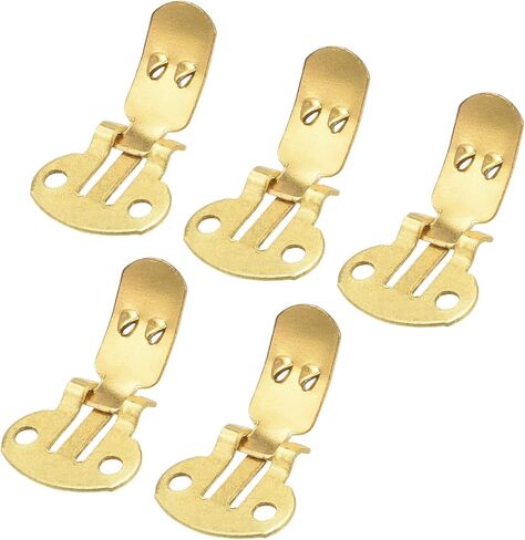 uxcell Blank Shoe Clips 24mm x 14mm Iron for DIY Crafts Decoration Gold Tone 10 Pcs in Saudi Arabia