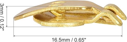 uxcell Blank Shoe Clips 24mm x 14mm Iron for DIY Crafts Decoration Gold Tone 10 Pcs in Saudi Arabia