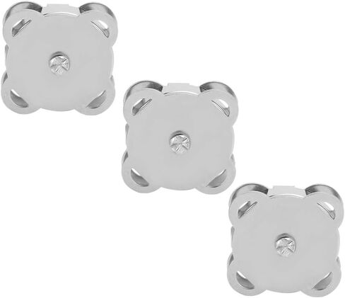 10PCS Metal Magnet Buckle Snap Fasteners, Snap Fasteners Kit, DIY Clothing Bag Accessories Magnet Buttons for Clothing Jeans Jackets Bracelets Bags (18.5MM bright white) in Saudi Arabia