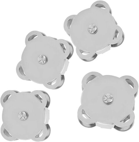 10PCS Metal Magnet Buckle Snap Fasteners, Snap Fasteners Kit, DIY Clothing Bag Accessories Magnet Buttons for Clothing Jeans Jackets Bracelets Bags (18.5MM bright white) in Saudi Arabia