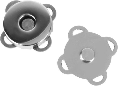 10PCS Metal Magnet Buckle Snap Fasteners, Snap Fasteners Kit, DIY Clothing Bag Accessories Magnet Buttons for Clothing Jeans Jackets Bracelets Bags (18.5MM bright white) in Saudi Arabia