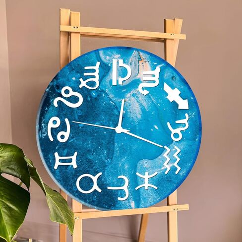 5.9 Inch Handmade Silicone Clock Molds - 4 Pcs (Arabic+Roman+Hollow+Constellations) for DIY Resin Crafts/Home Wall Hanging Ornaments,DIY Clock Dial Resin Mould Kit in Saudi Arabia