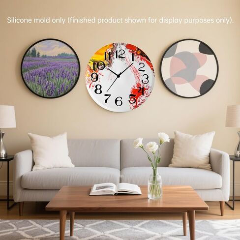 5.9 Inch Handmade Silicone Clock Molds - 4 Pcs (Arabic+Roman+Hollow+Constellations) for DIY Resin Crafts/Home Wall Hanging Ornaments,DIY Clock Dial Resin Mould Kit in Saudi Arabia