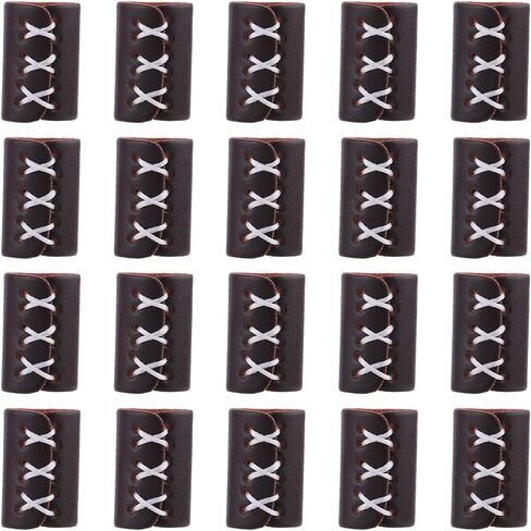 20PCS PU Leather Scarf Ring Clip Cylindrical Bandanas Buckles Leather Scarves Slides Clasp in Saudi Arabia