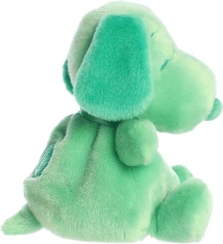 Aurora® Adorable Peanuts® Snoopy Color Collection Palm Pals™ الحيوانات المحشوة - ألعاب مرخصة رسميًا لجميع محبي سنوبي - هدية حنين للبالغين واحتفالات أعياد الميلاد - أخضر 5 بوصات in Kuwait