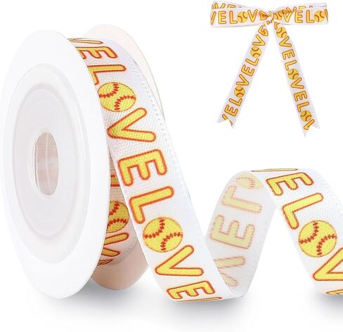 Basketball Ribbon 3 Yard 3/8 Inch Ribbon for Gift Wrapping Grosgrain Hair Decorative Gift Wreath Floral Ribbons for Crafts Flower Bouquet Sewing DIY Sports Themed Party Decorations Birthday Favor in Saudi Arabia
