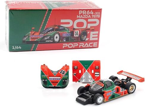 Diecast Collectibles Model Car Compatible with Pop Race 1:64 Mazda 787B 1991 Le Mans 24h Winner #55 Limited Edition PR640301 in Saudi Arabia