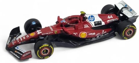 Bburago 1:64 Scale Race Formula Ferrari SF-25 (2025) Diecast Vehicle, Hamilton #44 in Saudi Arabia