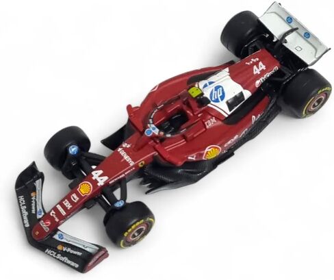 Bburago 1:64 Scale Race Formula Ferrari SF-25 (2025) Diecast Vehicle, Hamilton #44 in Saudi Arabia