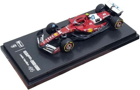 Bburago 1:64 Scale Race Formula Ferrari SF-25 (2025) Diecast Vehicle, Hamilton #44 in Saudi Arabia