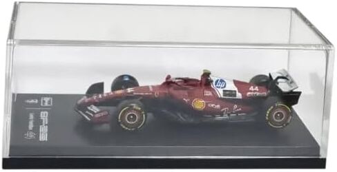 Bburago 1:64 Scale Race Formula Ferrari SF-25 (2025) Diecast Vehicle, Hamilton #44 in Saudi Arabia