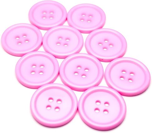 Resin Sewing Buttons 10pcs, Round Flat Back Sew on Buttons for Clothing, DIY Crafts, Home Decor, Garment Repair (Black, 4/5"=20mm) in Saudi Arabia