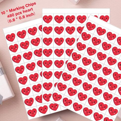 Jumlys Valentines Day Large Size Bingo Game Card for Kids/Adults, 32 Players - Valentine Game for Family/School Classroom/Large Group, Valentine Party Favor for Boys & Girls in Saudi Arabia