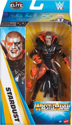 Mattel WWE Elite Collection Action Figure & Accessories, Premium Live Event Stardust Set, Wrestlemania with Sam Roberts Build-A-Figure Parts in Saudi Arabia