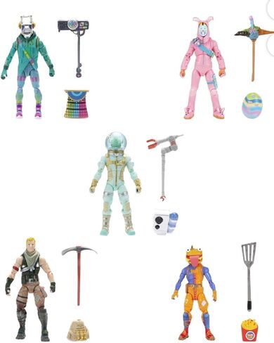 مجموعة شخصيات مجسمة من Fortnite مكونة من 5 قطع مع عناصر افتراضية، غلاف Deep Frost، Leviathan، DJ Yonder، Jonesy، Rabbit Raider، 15 قطعة، للأعمار من 8 سنوات فما فوق in Saudi Arabia
