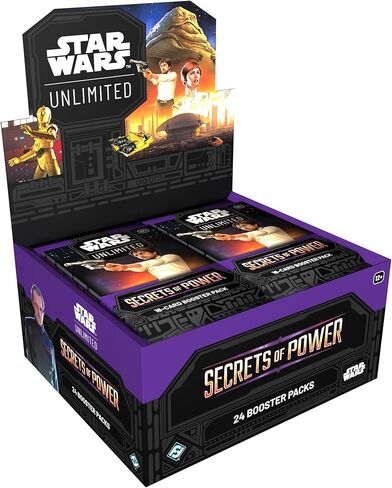 Asmodee Star Wars: Unlimited TCG Secrets of Power Booster Display - 24 Booster Packs with Rare, Foil, Leader & Token Cards, Ages 12+, 2+ Players, 20 Minute Playtime in Saudi Arabia