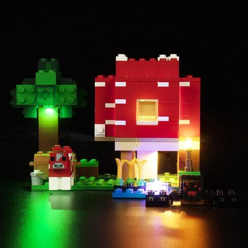Light Kit for Lego The Mushroom House 21179, Innovative Led Lighting Kit Light Design and Configuration Compatible with Lego 21179 Building Blocks Model - NOT Included The Model Set in Kuwait
