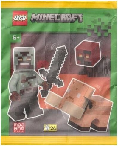 Lego Minecraft Orc Warrior Set with Baby Hoglin & Magma Cube in Foil & Paper Pack in Saudi Arabia