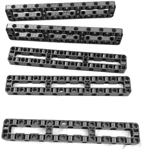 5 Pack MOC 67491 3x19 Technical Liftarm Beam Frame -Thick Construction Frame with Center Hole for DIY Car Building Toys in Saudi Arabia
